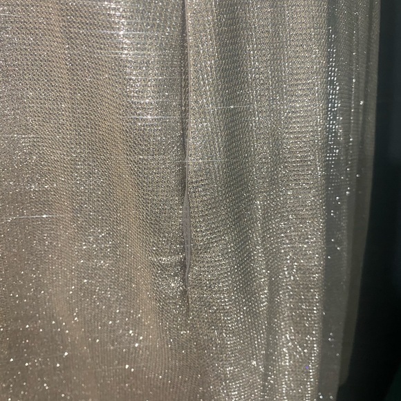 GUC Lulu’s lookout weekend sparkly gold skater dress with pockets size XL - Picture 13 of 14